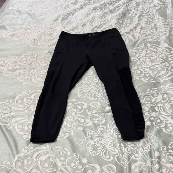 Joe Fresh Pants - Black Women’s Athletic Bottoms with Mesh Panel
